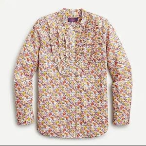 J.Crew button up floral blouse